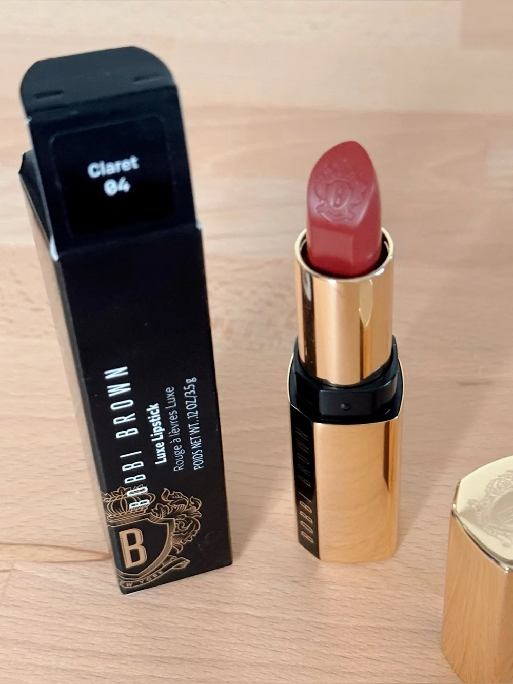 Bobbi Brown Luxe Lipstick Claret 04 Full Size BNIB